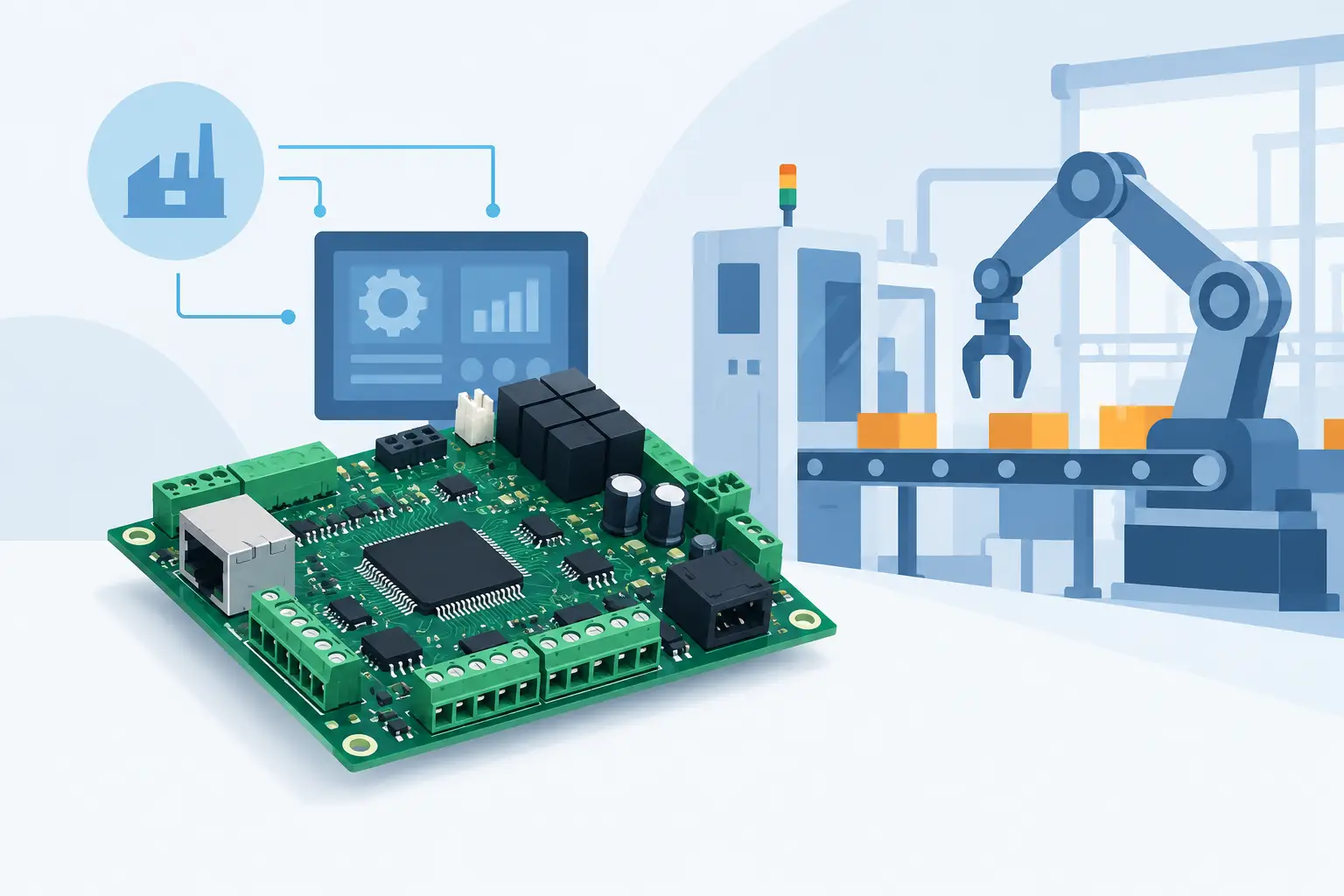 Blog 1 Esempio scheda custom per automazione industriale